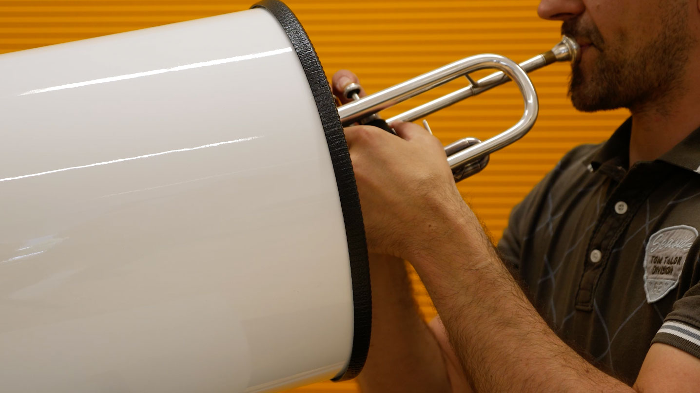 MUTE TUBE Sound absorber for trumpet and flugelhorn MUTE TUBE feel the real sound